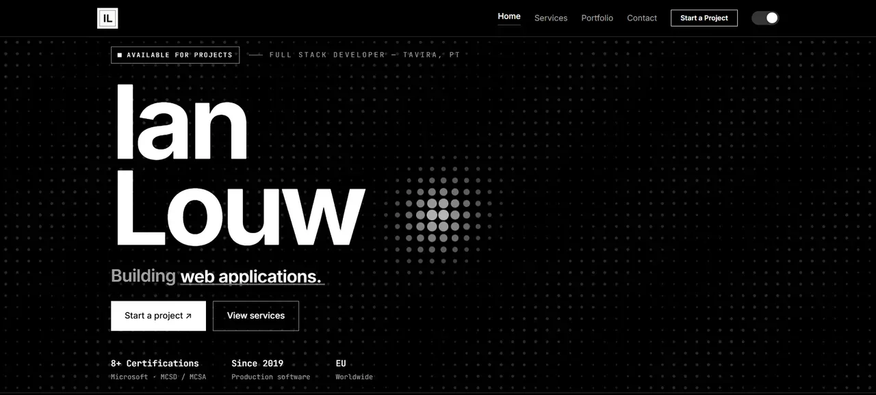 Portfolio Website — screenshot