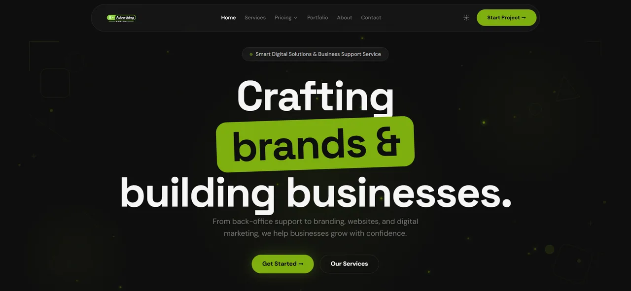 E-Advertising Namibia — screenshot